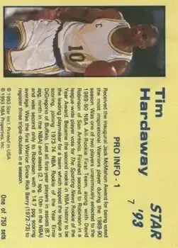 Back of Tim Hardaway