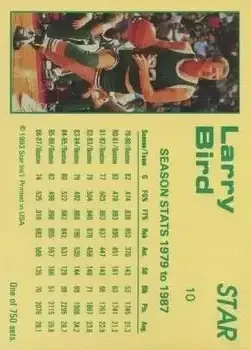 Back of Larry Bird