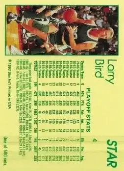 Back of Larry Bird