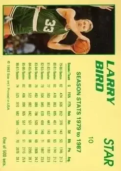 Back of Larry Bird