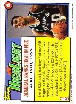 Back of David Robinson