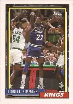 1992-93 Topps #22 Lionel Simmons