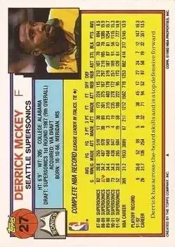 Back of Derrick McKey