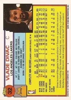 Back of Vlade Divac