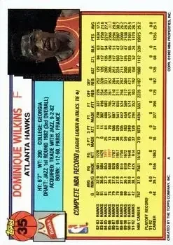 Back of Dominique Wilkins