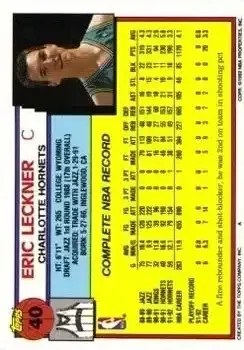 Back of Eric Leckner