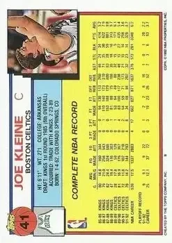 Back of Joe Kleine