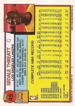 Back of Sedale Threatt
