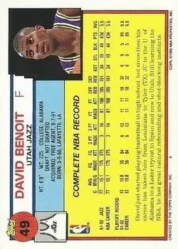 Back of David Benoit