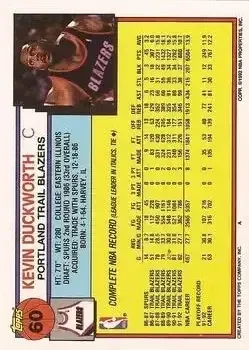 Back of Kevin Duckworth
