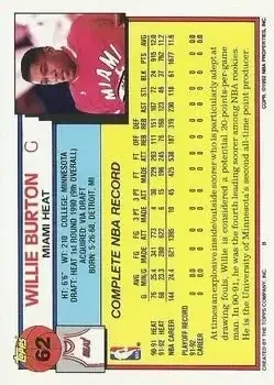 Back of Willie Burton