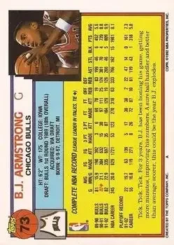 Back of B.J. Armstrong