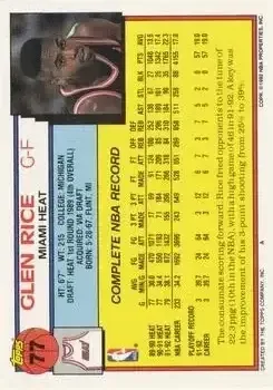 Back of Glen Rice