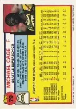 Back of Michael Cage