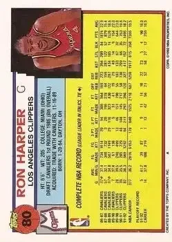 Back of Ron Harper