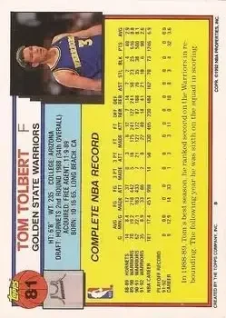 Back of Tom Tolbert