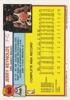 Back of Jerry Reynolds