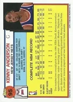 Back of Kenny Anderson