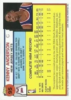 Back of Kenny Anderson