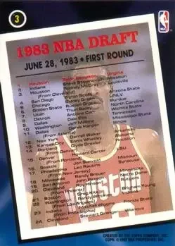 Back of Ralph Sampson