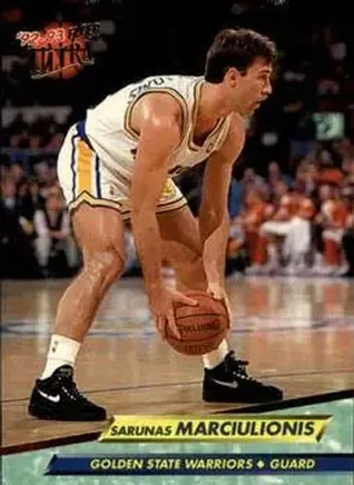 1992-93 Ultra #66 - Šarūnas Marčiulionis - Golden State Warriors 1992-93 Ultra #66 - Šarūnas Marčiulionis - Golden State Warriors