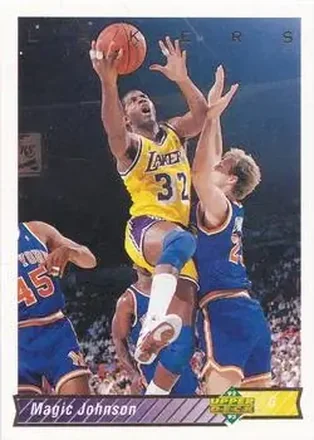 1992-93 Upper Deck #32a - Magic Johnson - Los Angeles Lakers