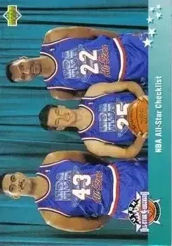 1992-93 Upper Deck European (Italian) #1 (Italian) 1 All Star Checklist