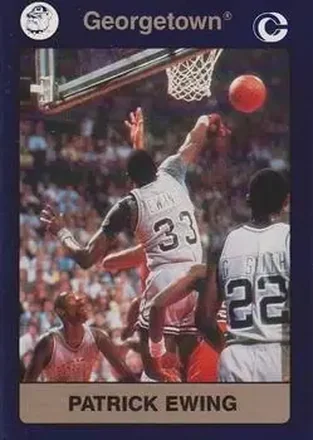 1991 Collegiate Collection Georgetown Hoyas #2 Patrick Ewing