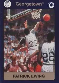 1991 Collegiate Collection Georgetown Hoyas #2 Patrick Ewing