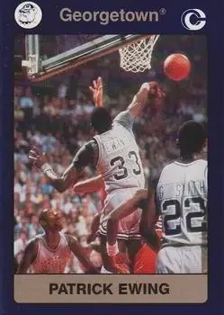 1991 Collegiate Collection Georgetown Hoyas #2 Patrick Ewing