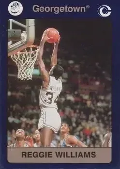 1991 Collegiate Collection Georgetown Hoyas #4 Reggie WIlliams
