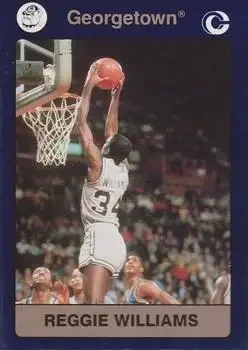 1991 Collegiate Collection Georgetown Hoyas #4 Reggie WIlliams