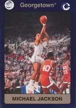 1991 Collegiate Collection Georgetown Hoyas #8 Michael Jackson