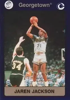 1991 Collegiate Collection Georgetown Hoyas #9 Jaren Jackson