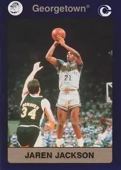 1991 Collegiate Collection Georgetown Hoyas #9 Jaren Jackson