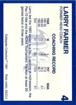 Back of Larry Farmer