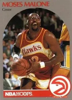 1991 Hoops 100 Superstars #1 Moses Malone