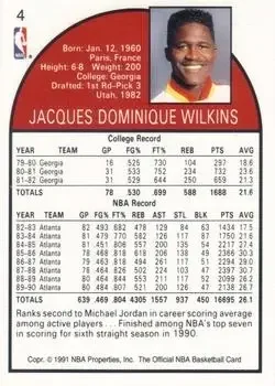 Back of Dominique Wilkins