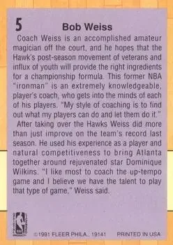 Back of Bob Weiss