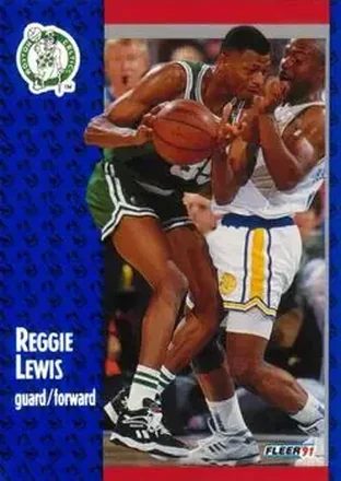 1991-92 Fleer #12 - Reggie Lewis - Boston Celtics 1991-92 Fleer #12 - Reggie Lewis - Boston Celtics