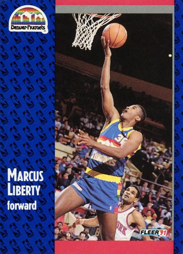1991-92 Fleer #50 Marcus Liberty