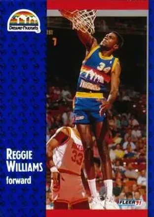 1991-92 Fleer #54 - Reggie WIlliams - Denver Nuggets 1991-92 Fleer #54 - Reggie WIlliams - Denver Nuggets