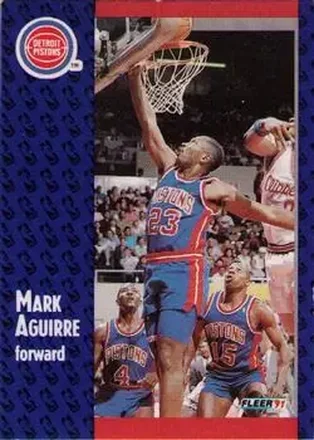 1991-92 Fleer #57 - Mark Aguirre - Detroit Pistons