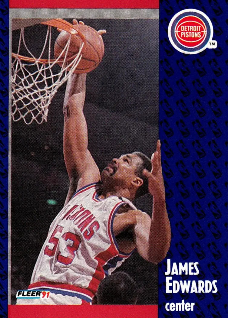 1991-92 Fleer #60 James Edwards