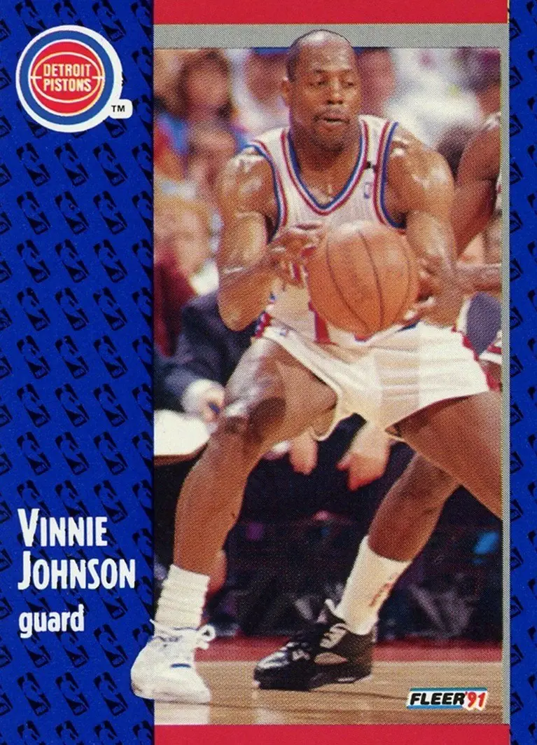 1991-92 Fleer #61 Vinnie Johnson