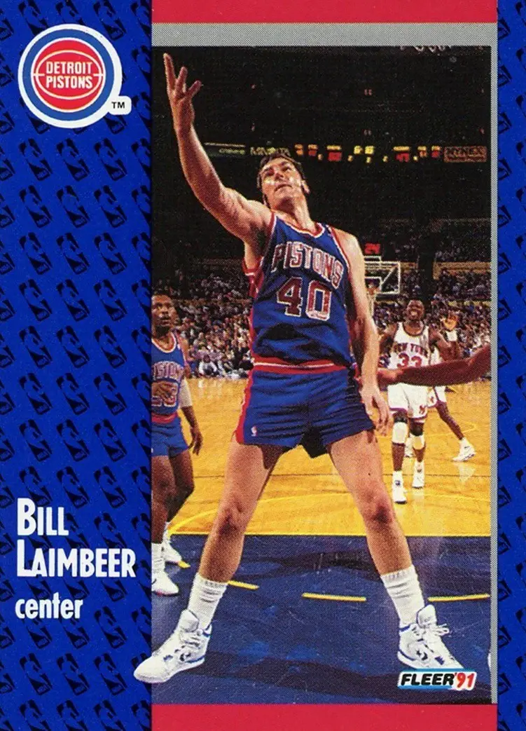 1991-92 Fleer #62 Bill Laimbeer