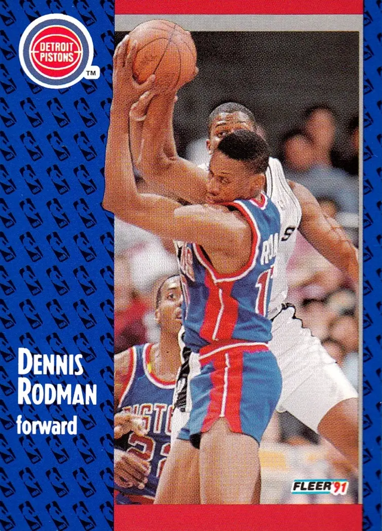 1991-92 Fleer #63 Dennis Rodman