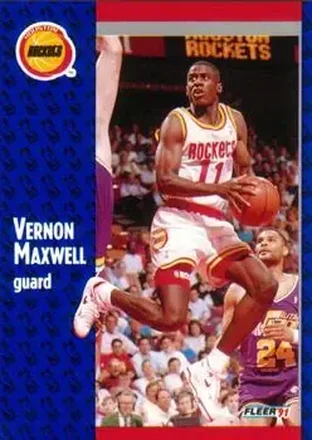 1991-92 Fleer #76 - Vernon Maxwell - Houston Rockets