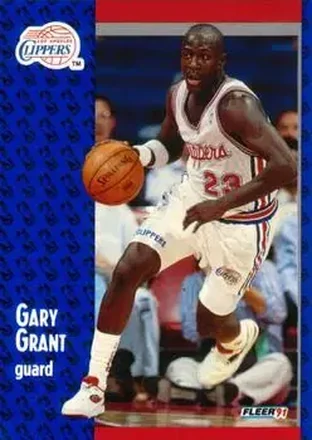 1991-92 Fleer #89 - Gary Grant - Los Angeles Clippers