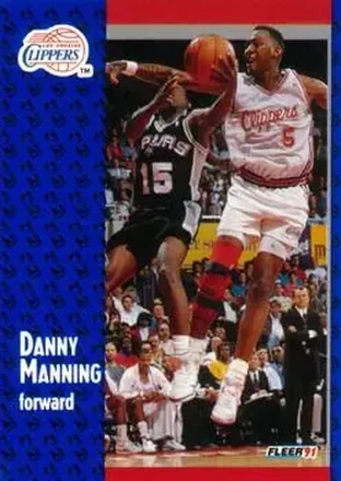 1991-92 Fleer #92 - Danny Manning - Los Angeles Clippers